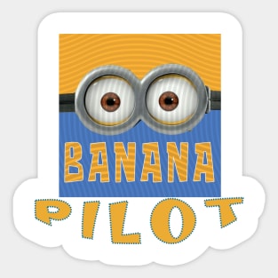 MINION BANANA USA PILOT Sticker